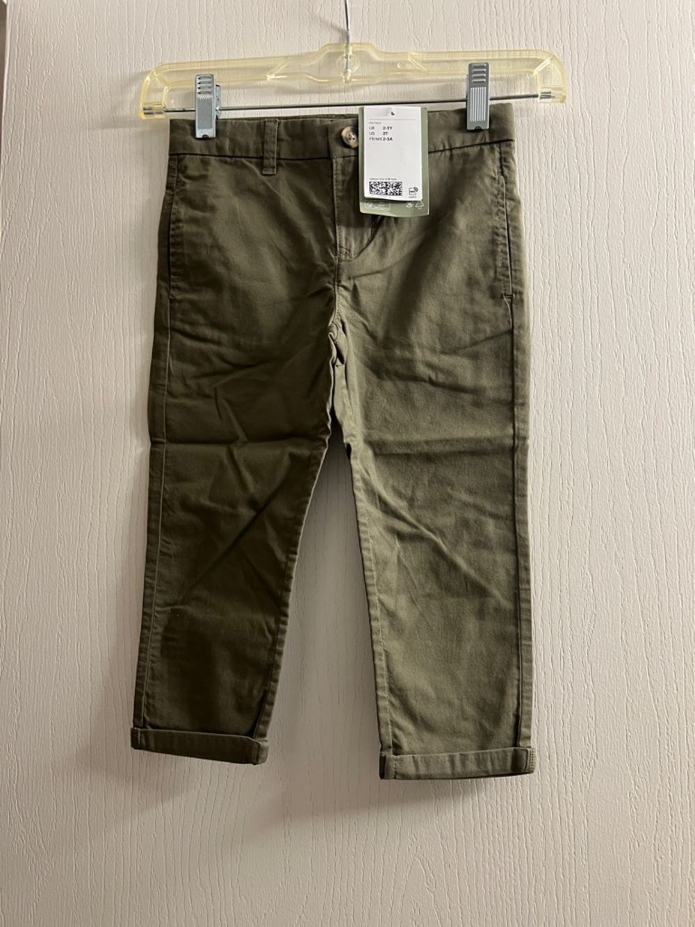 H&M Olive Green Kids Chino Pants